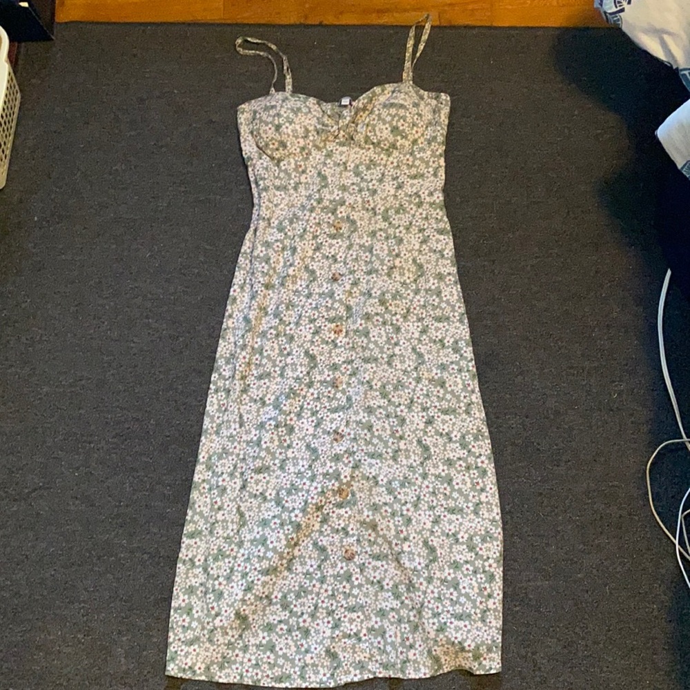 Green Floral Dress